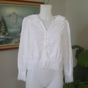White Linen Blouse